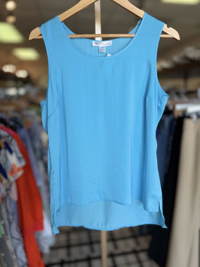 Renuar - Luxe Satin Tank - Blue