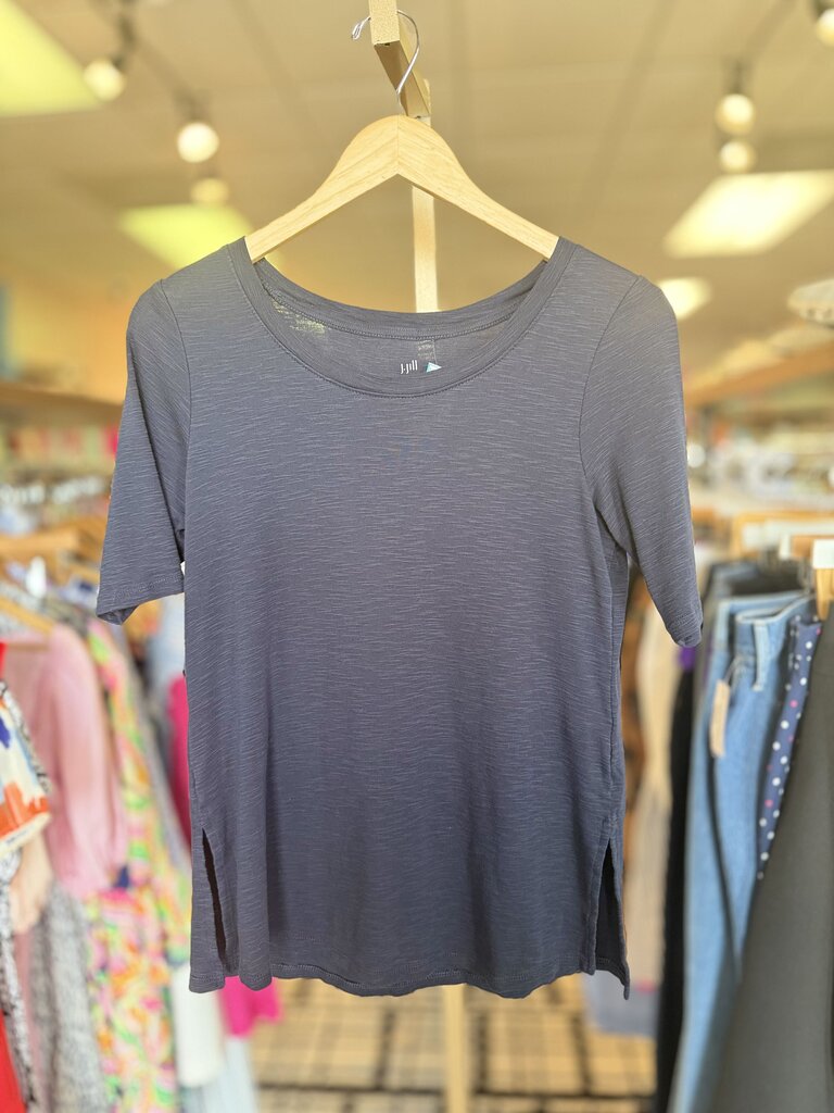 J.Jill - Pima Scoop Neck Elbow Sleeve Tee