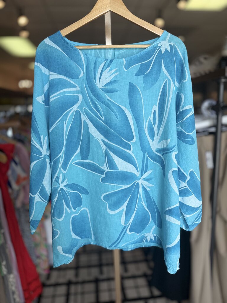 Blue Linen Tunic