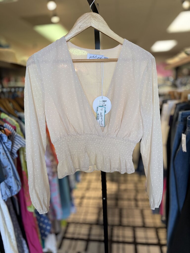 Petal&Pup-NWT- Tanjo Top in Beige