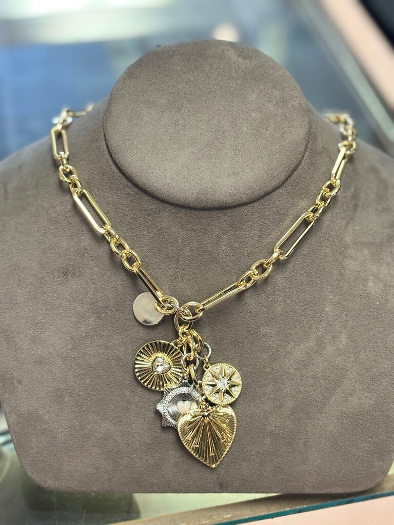 Gold Charm Necklace