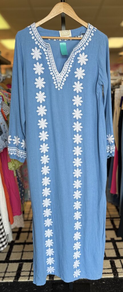 STS - Blue Embroidered Kaftan