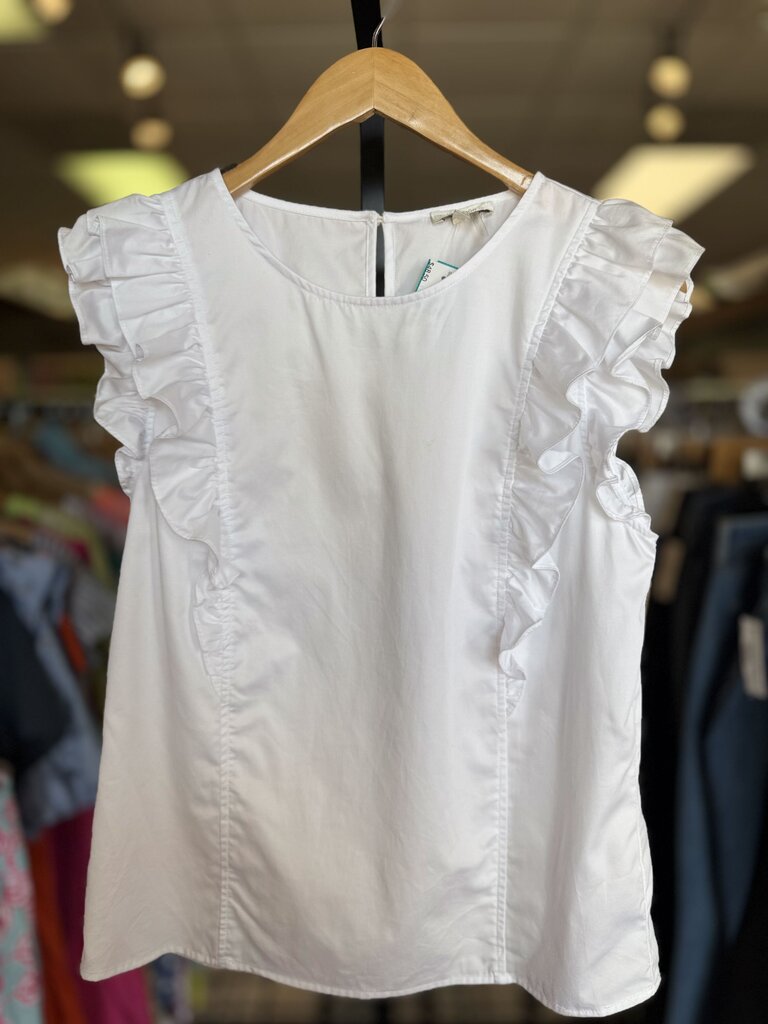 Tyler Boe - Flutter Sleeve Top - White