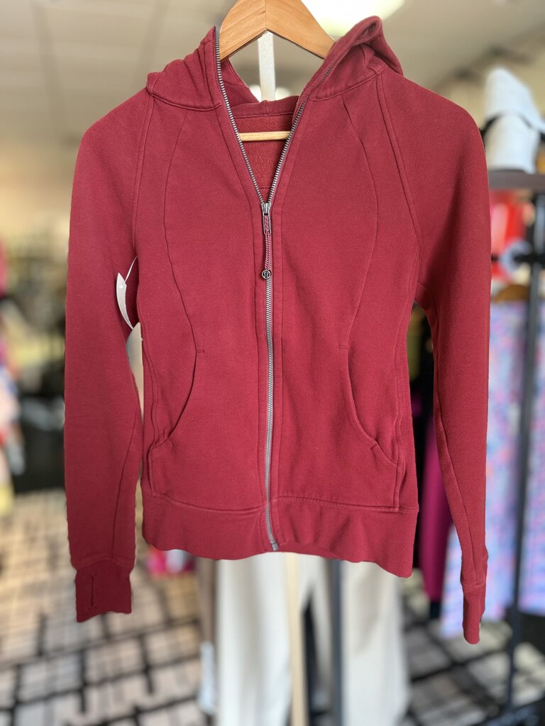 Lululemon - Full Zip Scuba Hoodie - Red