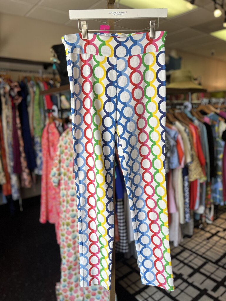 Krazy Larry - Circle Patterned Pull-On Pants