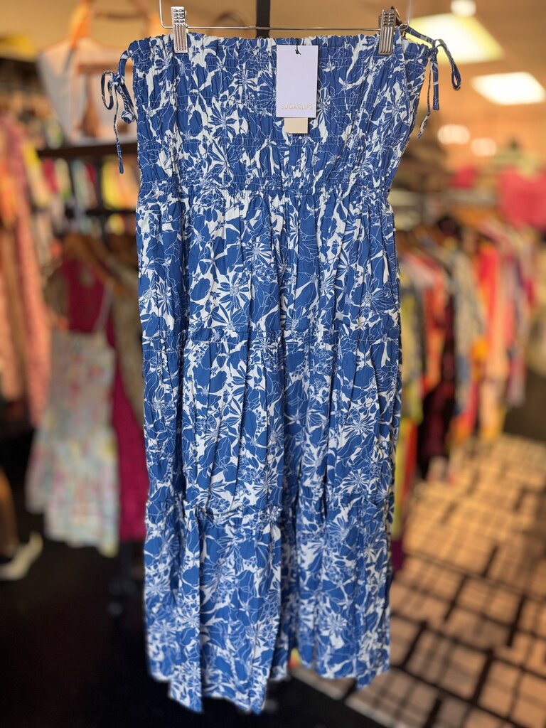 Sugarlips NWT- Marina Floral Tiered Midi Skirt