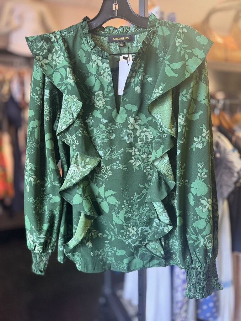 Sugarlips NWT- Woodland Floral Blouse