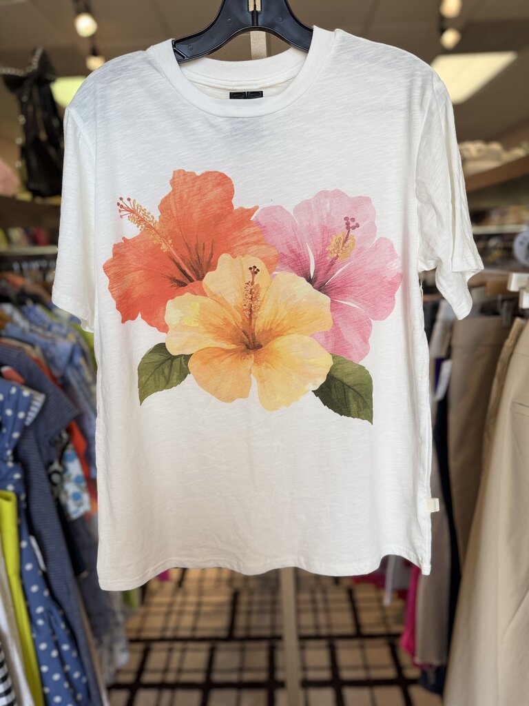 Altar'd NWT - Oversized Hibiscus Tee