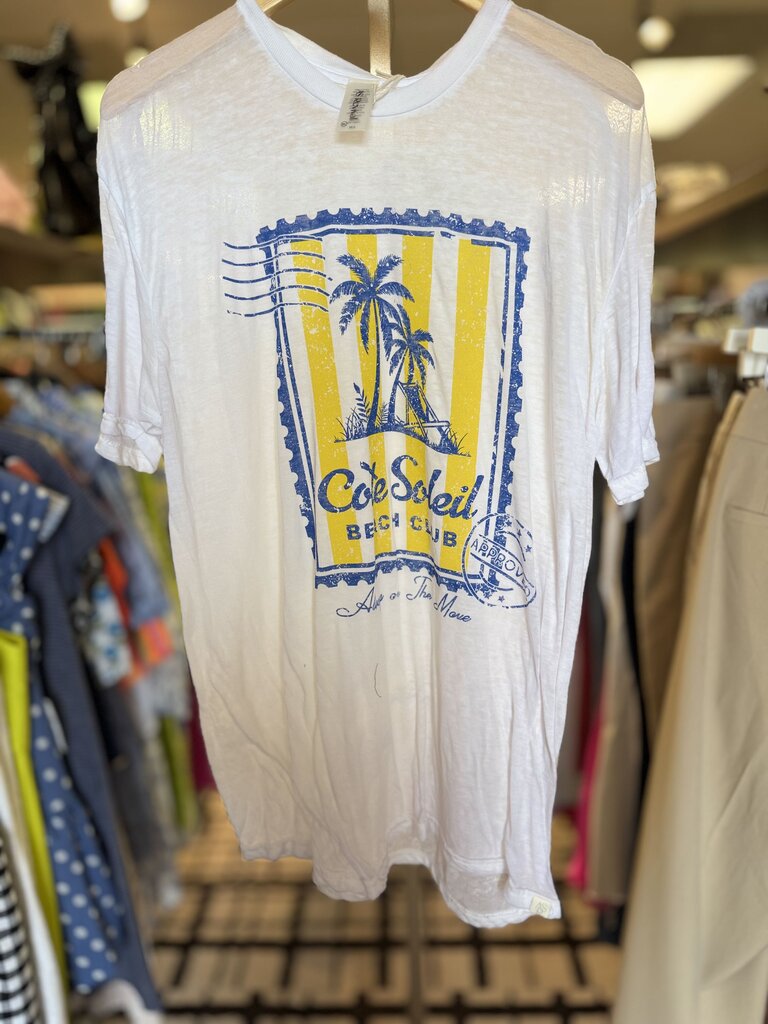 Altar'd NWT - Oversized Beach Club Graphic Tee