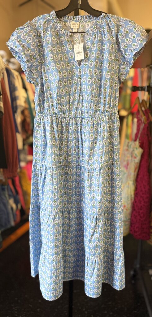 J.Crew NWT -Willa Midi Dress in Bluebird
