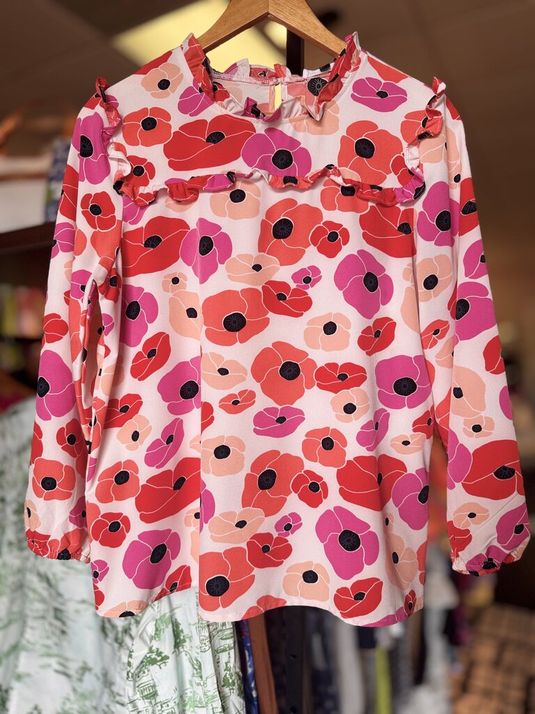 Michelle McDowell - LS Floral Print Top
