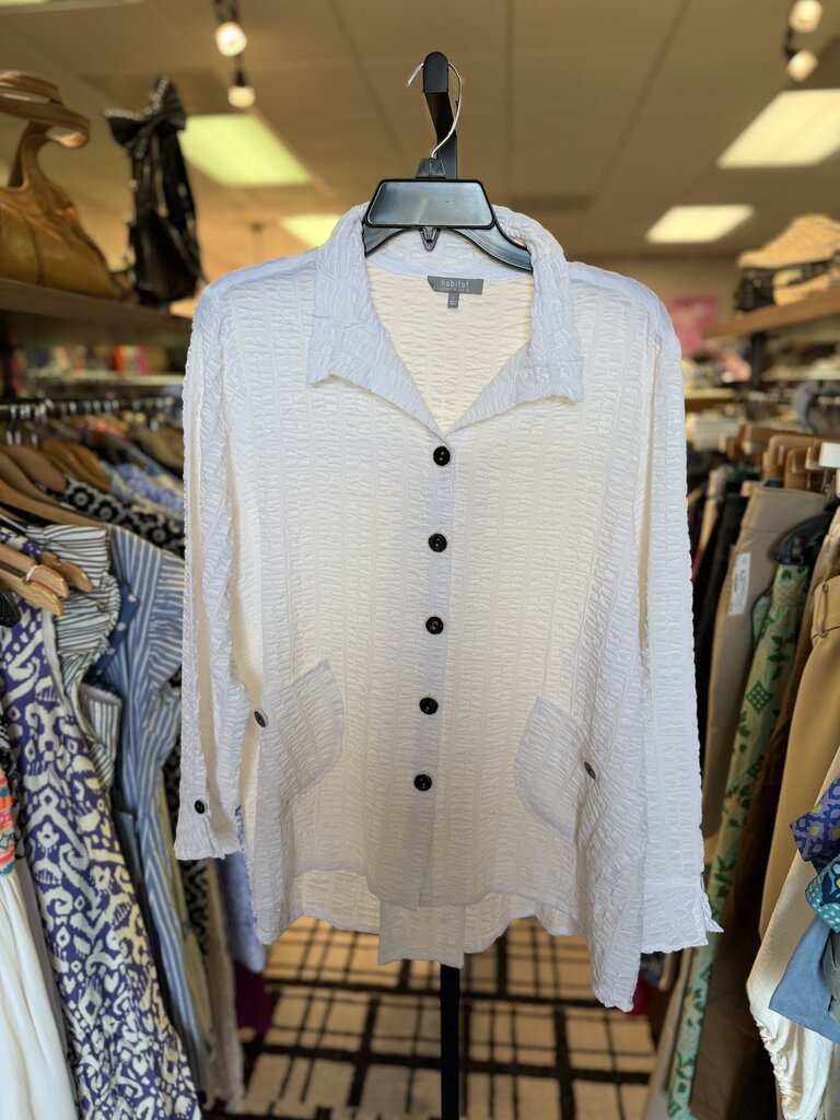 Habitat NWT - White Scoop Pocket Top