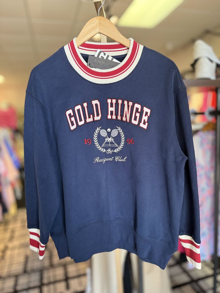 Gold Hinge NWT - Navy Heritage Crewneck - Navy