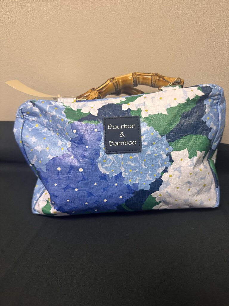 Bourbon & Bamboo NWT - City Clutch in Hydrangea Print