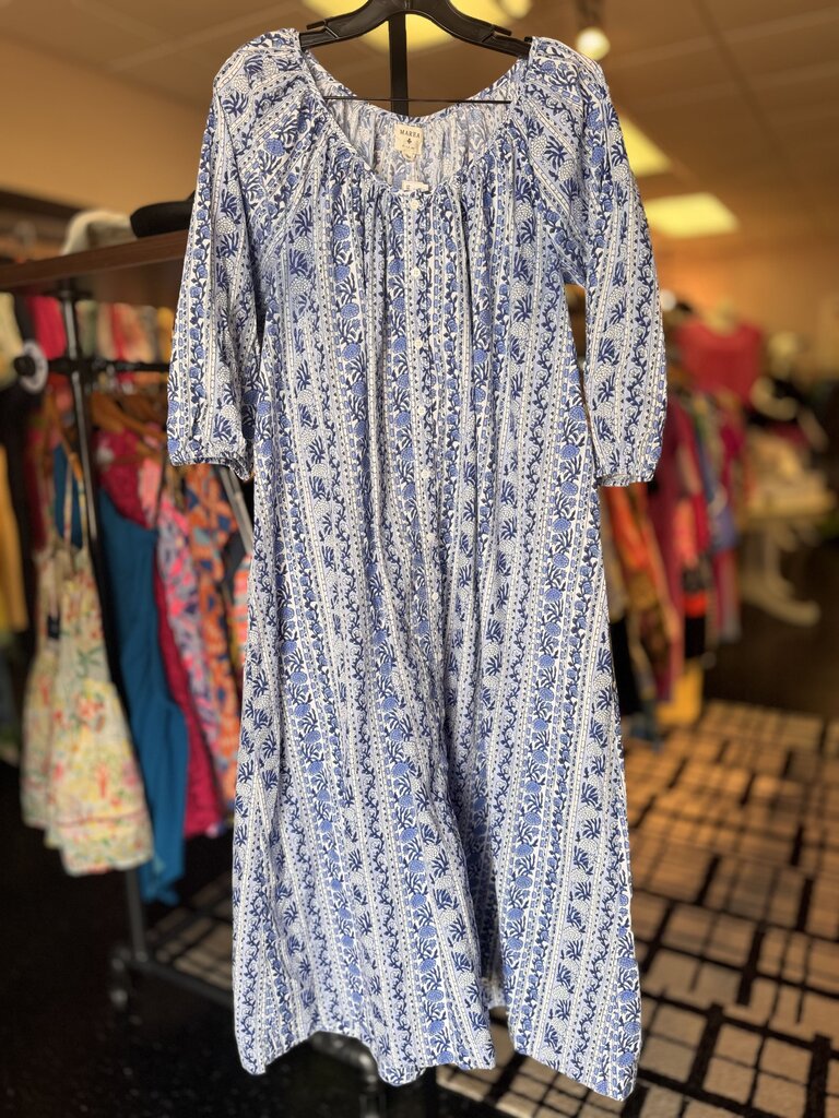 Marea-Sophie Dress in Atlantic Wisteria Print