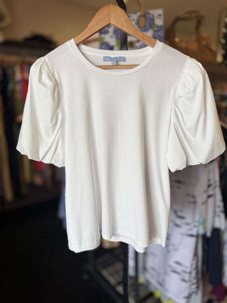 Antonio Melani - SS Puff Sleeve Top - White