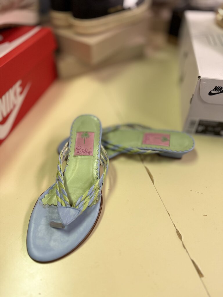 Vintage Lilly Pulitzer Kitten Heels - Blue