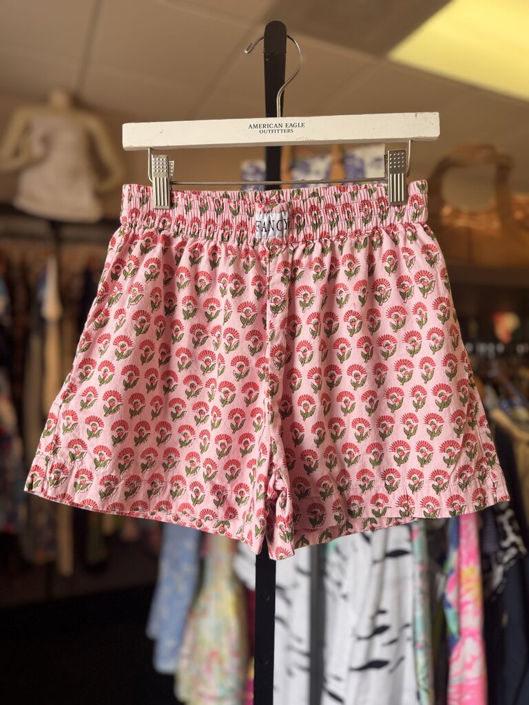 Boxer Shorts w. Floral Block Print