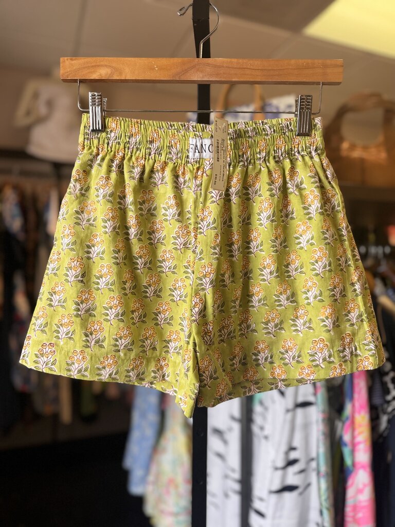 Boxer Shorts w. Floral Block Print