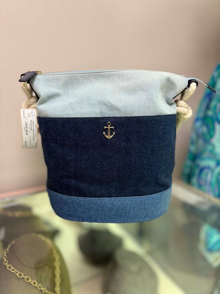 Talbots - Nautical Denim Bucket Bag