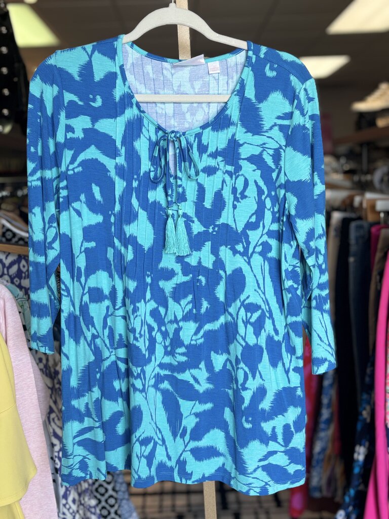 Belle by Kim Gravel - 3/4 Sleeve Printed Top