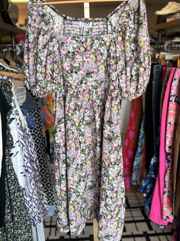 Polagram - Textured Floral Midi Dress