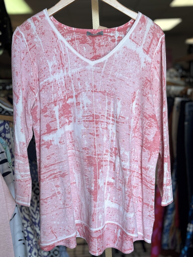Habitat - Pink & White Printed Top