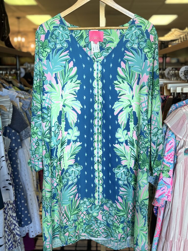 Lilly- Pamela Dress in "Macaw Blue Coconut"