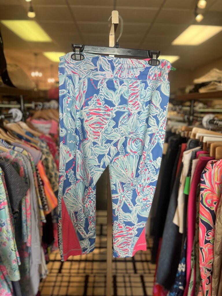 Lilly Pulitzer- Weekender Leggings in "Bay Blue into the Deep"