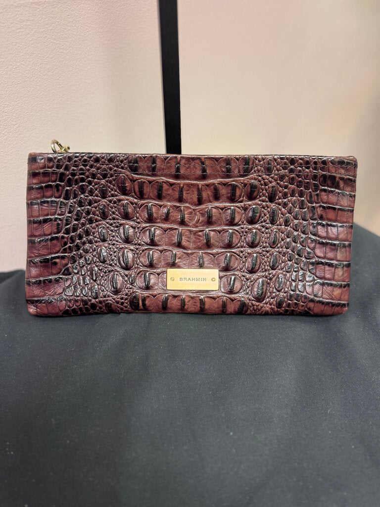 Brahmin - Croc Embossed Daisy Wristlet