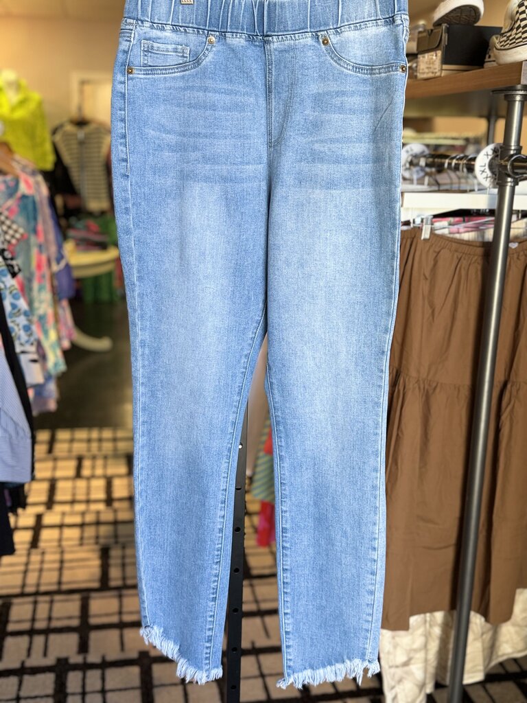 Mudpie - Pull On Jeans w. Raw Hem