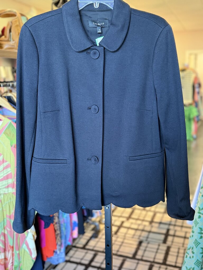 Talbots - Scallop Blazer - Black