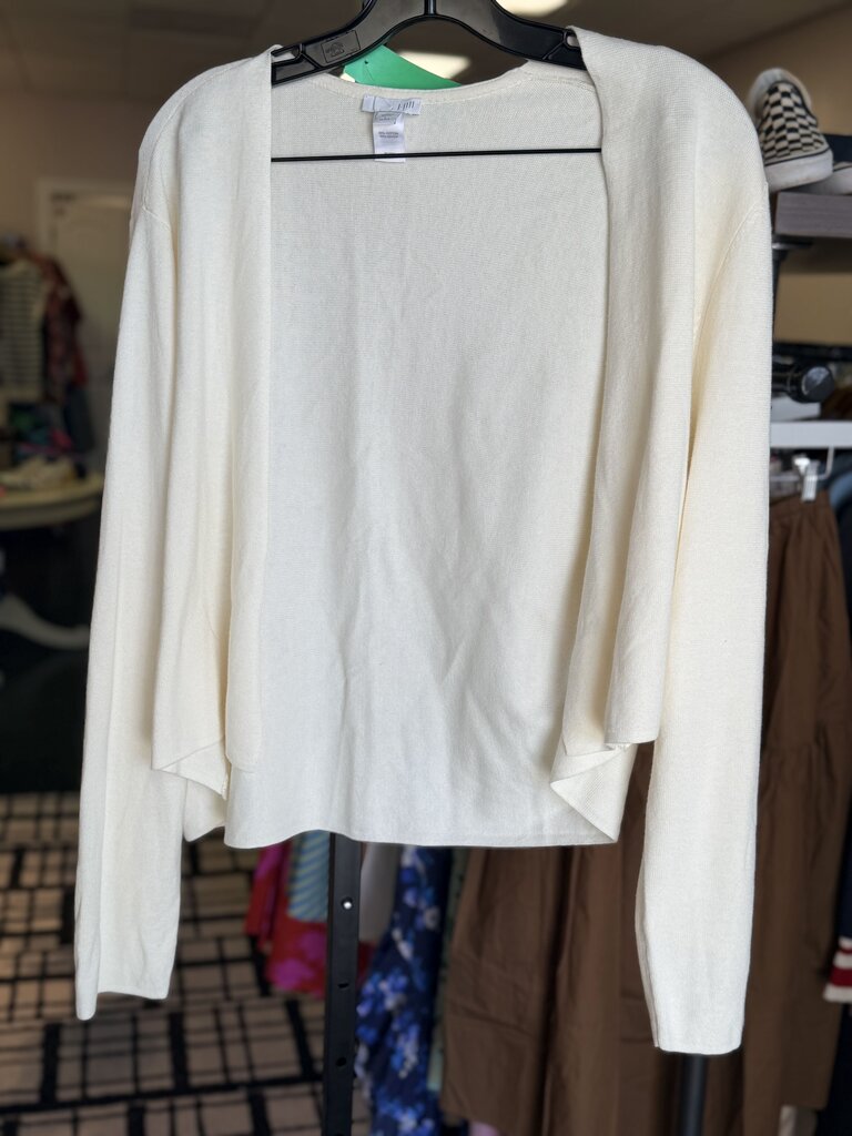 J.Jill - Open Front Cardigan - Cream
