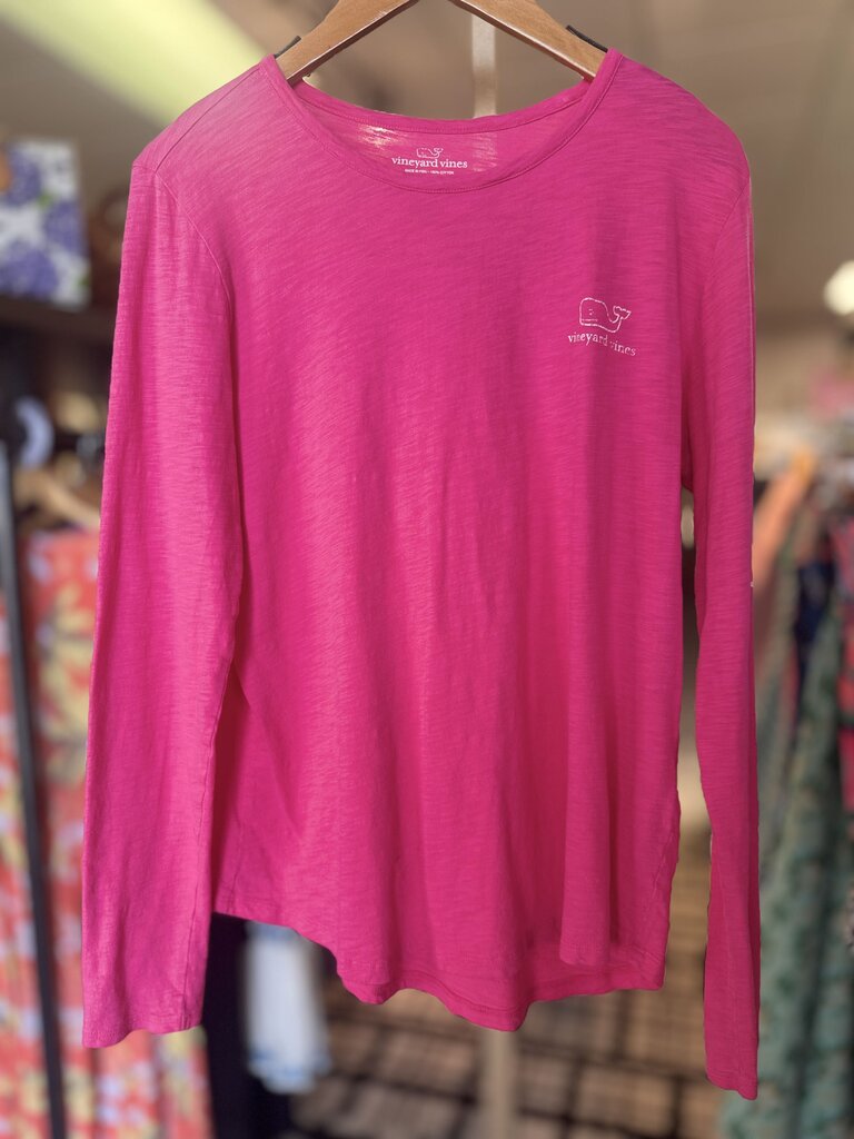 Vineyard Vines - Classic Slub Logo Tee - Pink