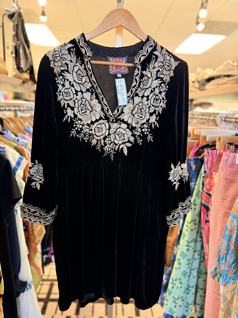 Johnny Was - Olenna Velvet Tunic Top - Black