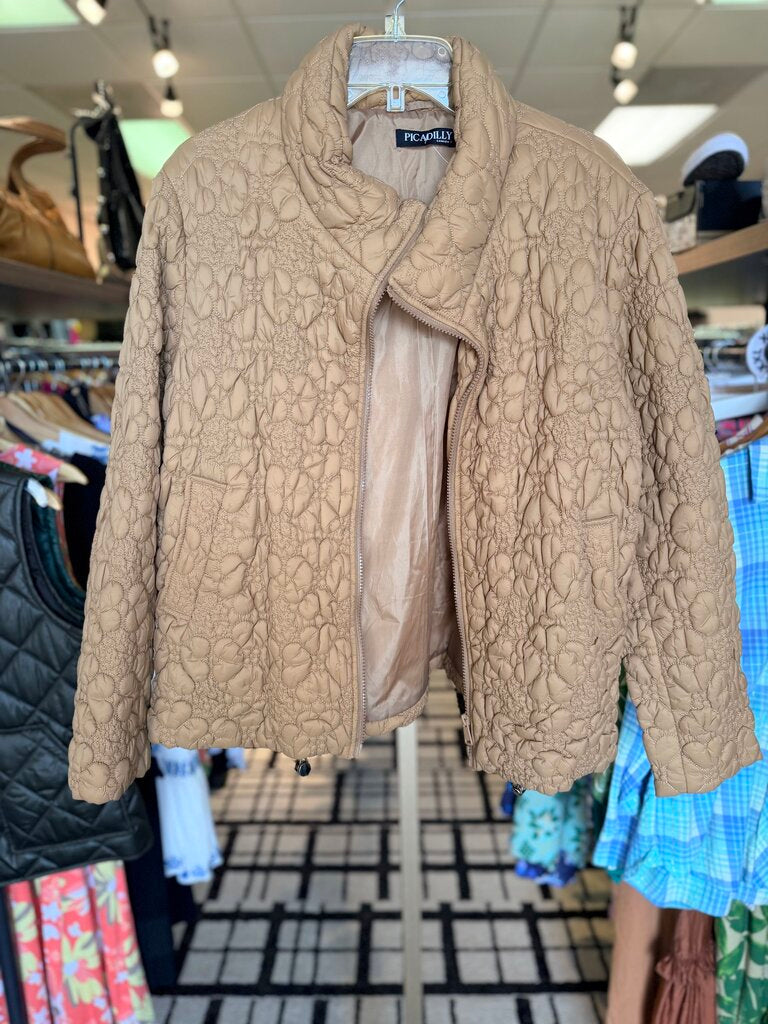 Picadilly - Quilted Puffer Jacket - Tan