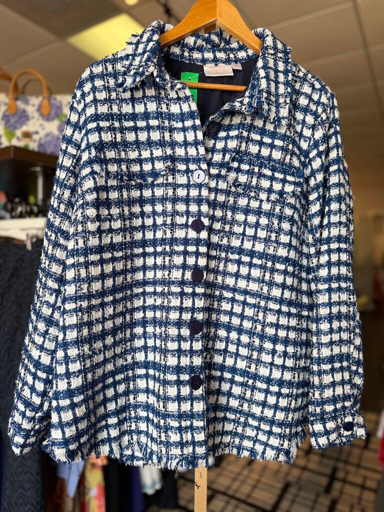 Kim Gravel - Tweed Jacket - Blue