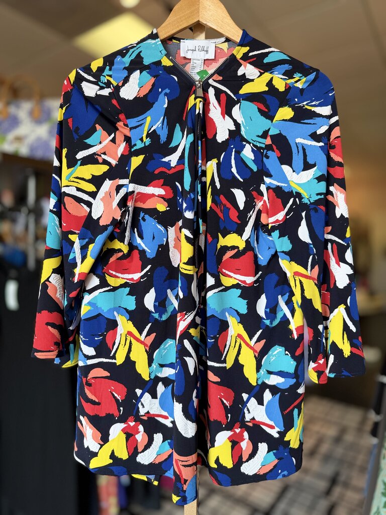 Joseph Ribkoff- Abstract Print Fit And Flare Tunic