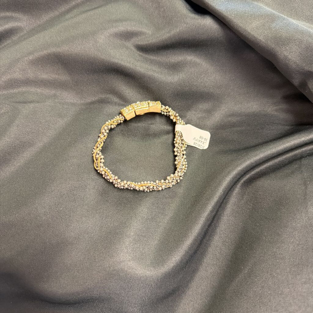 Chico's - Magnetic Braided Beaded Bracelet