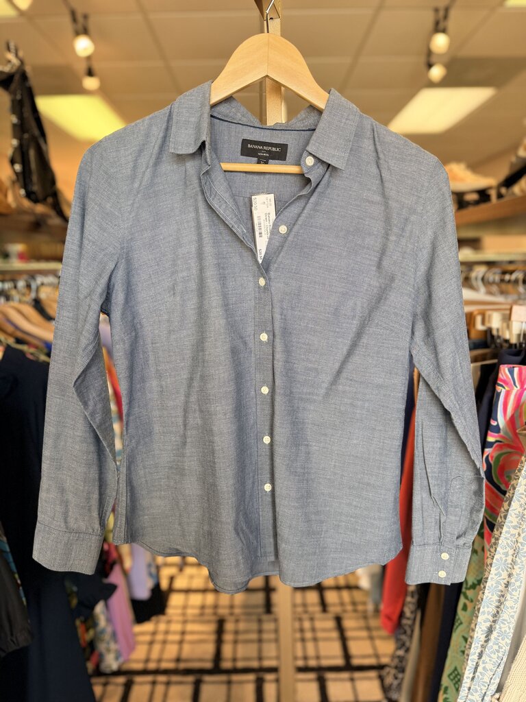 Banana Republic - Solid Button Down - Chambray