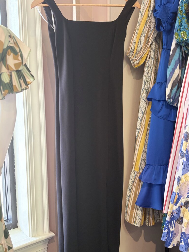 Lulu's - Square Neck Maxi Dress - Black