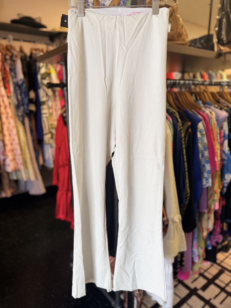 Commando - Faux Leather Flares - White