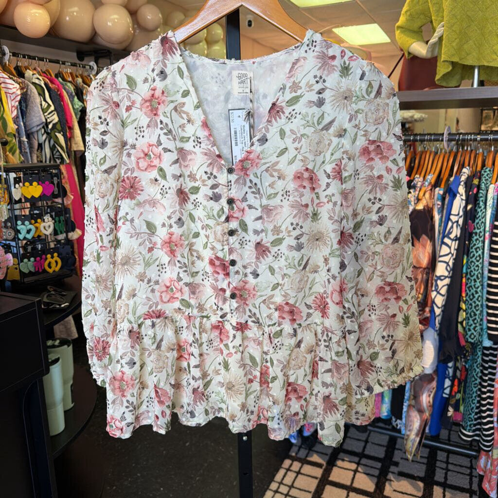 Matilda Jane NWT - Boho Colorblock Top - Pink