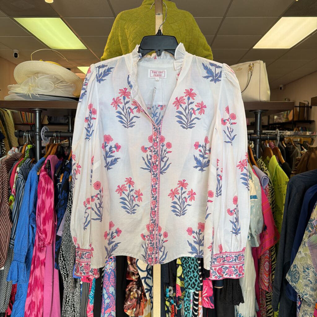 Pink City Prints NWT - Primrose Blouse in Jaipur Buta