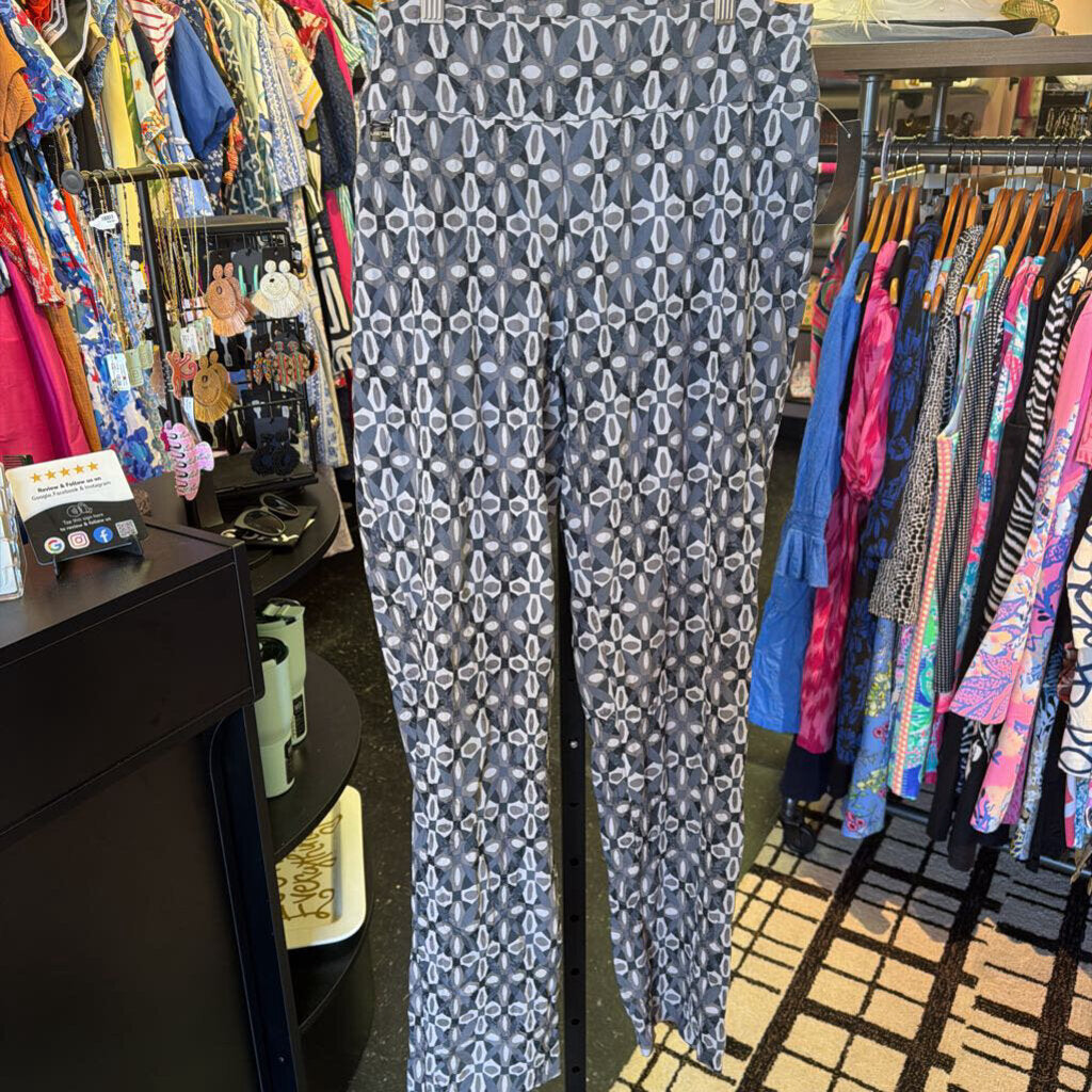 Lisette L - Pull On Pants in Geometric Print