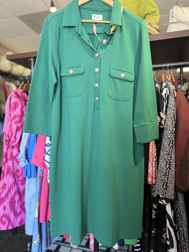 Holly Shae - Ponte Knit Dress - Evergreen