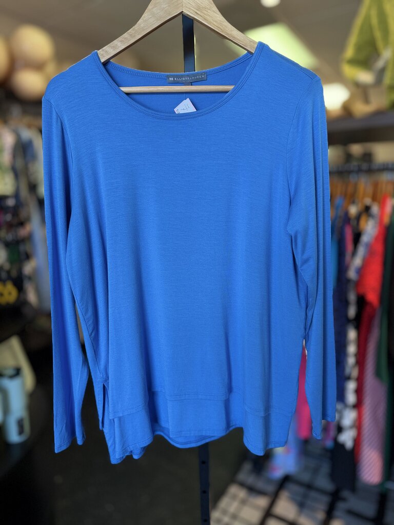 Elliott Lauren - LS Modal Top in Blue