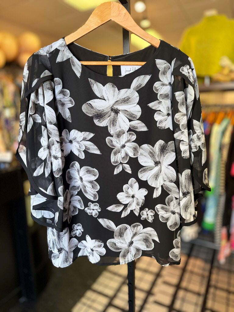 Joseph Ribkoff - Floral Layered Top