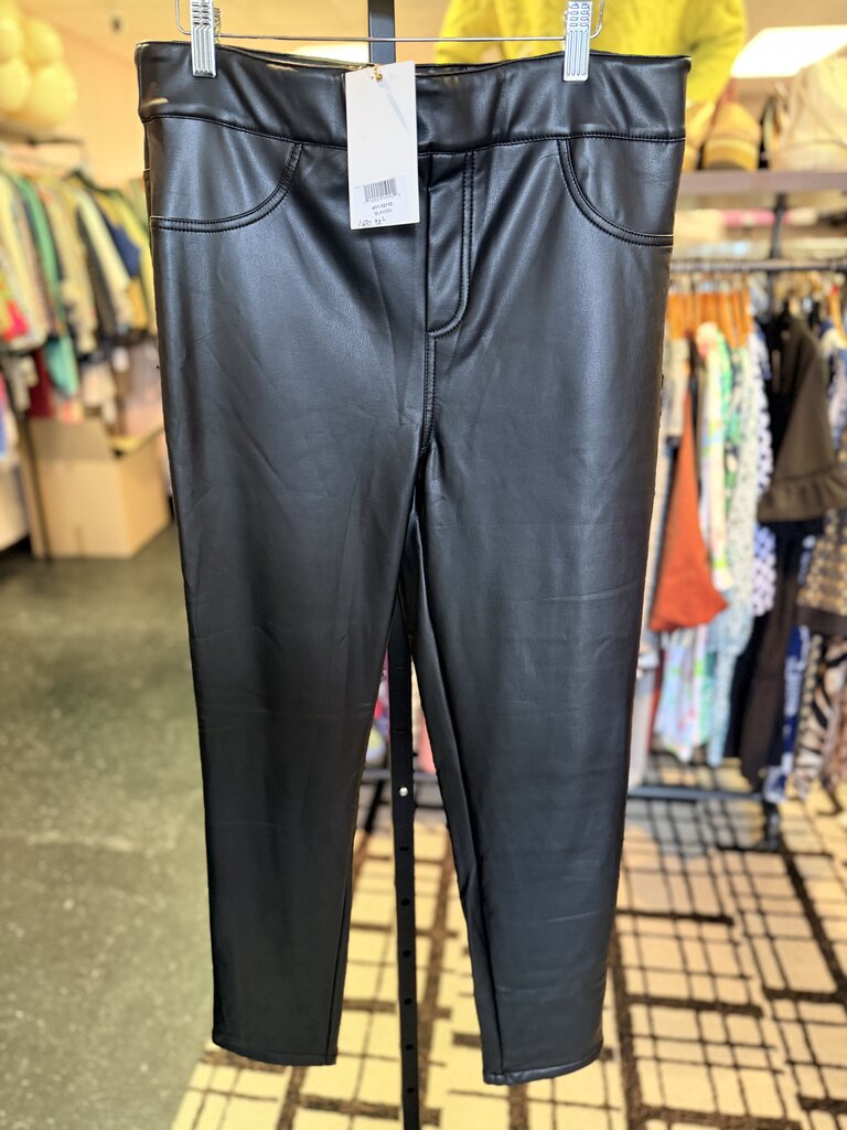 Isle by Melis Kozan - NWT Black Vegan Leather Pants