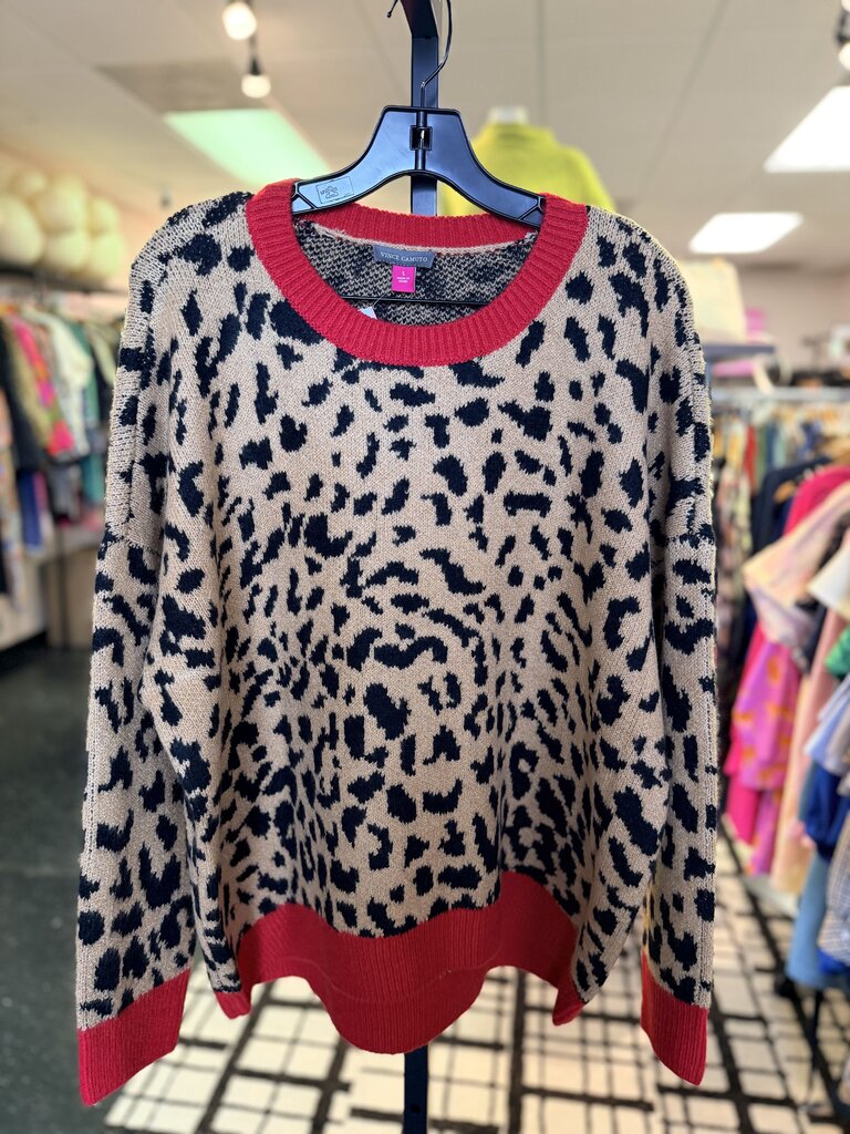 Vince Camuto - Leopard Print Sweater